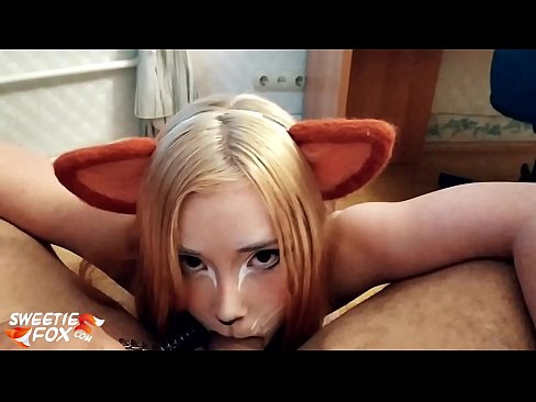 ❤️ Kitsune gbe dick ati pẹlu ni ẹnu rẹ ️ Iwa onihoho furo ❤